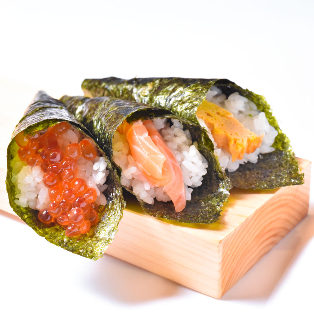 板前手巻き寿司お子様3本セット 板前手巻き寿司 お子様3本セット|新宿で寿司のテイクアウト・デリバリーなら東京寿司 ITAMAE SUSHI 新宿東宝ビル店